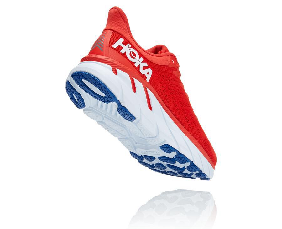 Tenis Hoka One One Masculino Vermelhas/Branco - Clifton 7 - 745-WCJMKB